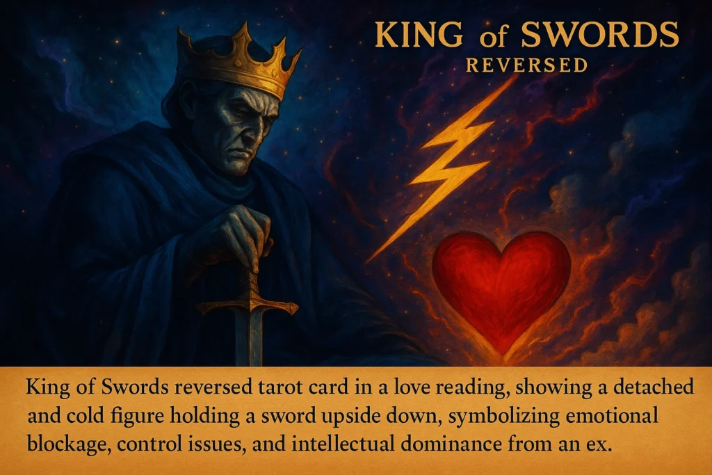 King of Swords reversed meaning ex back, King of Swords reversed love, King of Swords ex return, King of Swords reversed reconciliation, tarot ex back meaning, tarot emotional detachment, tarot cold ex, tarot communication blocks, tarot power struggle love, tarot manipulation love, tarot ego and pride, tarot emotional avoidance, tarot relationship control, tarot ex thinking of you, tarot no contact reading, tarot reconciliation warning, tarot reversed court cards, tarot intellectual dominance, tarot emotional unavailability, tarot gaslighting meaning, tarot ex intentions, tarot relationship psychology, tarot love advice, tarot yes or no ex back, tarot clarity in love, tarot emotional intelligence, tarot boundaries love, tarot unhealthy dynamics, tarot breakup analysis, tarot self respect love