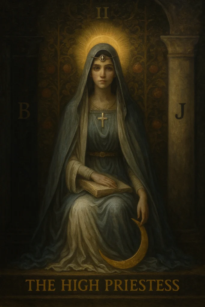 9 Hidden Secrets of The High Priestess Tarot Symbolism LOTM 1 The High Priestess Tarot, The High Priestess Tarot symbolism LOTM, High Priestess card meaning, High Priestess LOTM, Lord of the Mysteries tarot, High Priestess Major Arcana, tarot intuition, tarot divine feminine, tarot subconscious, tarot symbolism, High Priestess love meaning, High Priestess spirituality, High Priestess shadow work, High Priestess reversed meaning, tarot initiation, occult tarot symbolism, Bernadette Gustav High Priestess, Paragon Card LOTM, Cards of Blasphemy tarot, tarot and psychology, tarot and mysticism, lunar tarot archetype, temple veil tarot, Boaz and Jachin tarot, pomegranate symbolism tarot, Persephone tarot meaning, tarot inner wisdom, tarot hidden knowledge, esoteric tarot LOTM, High Priestess tarot guide