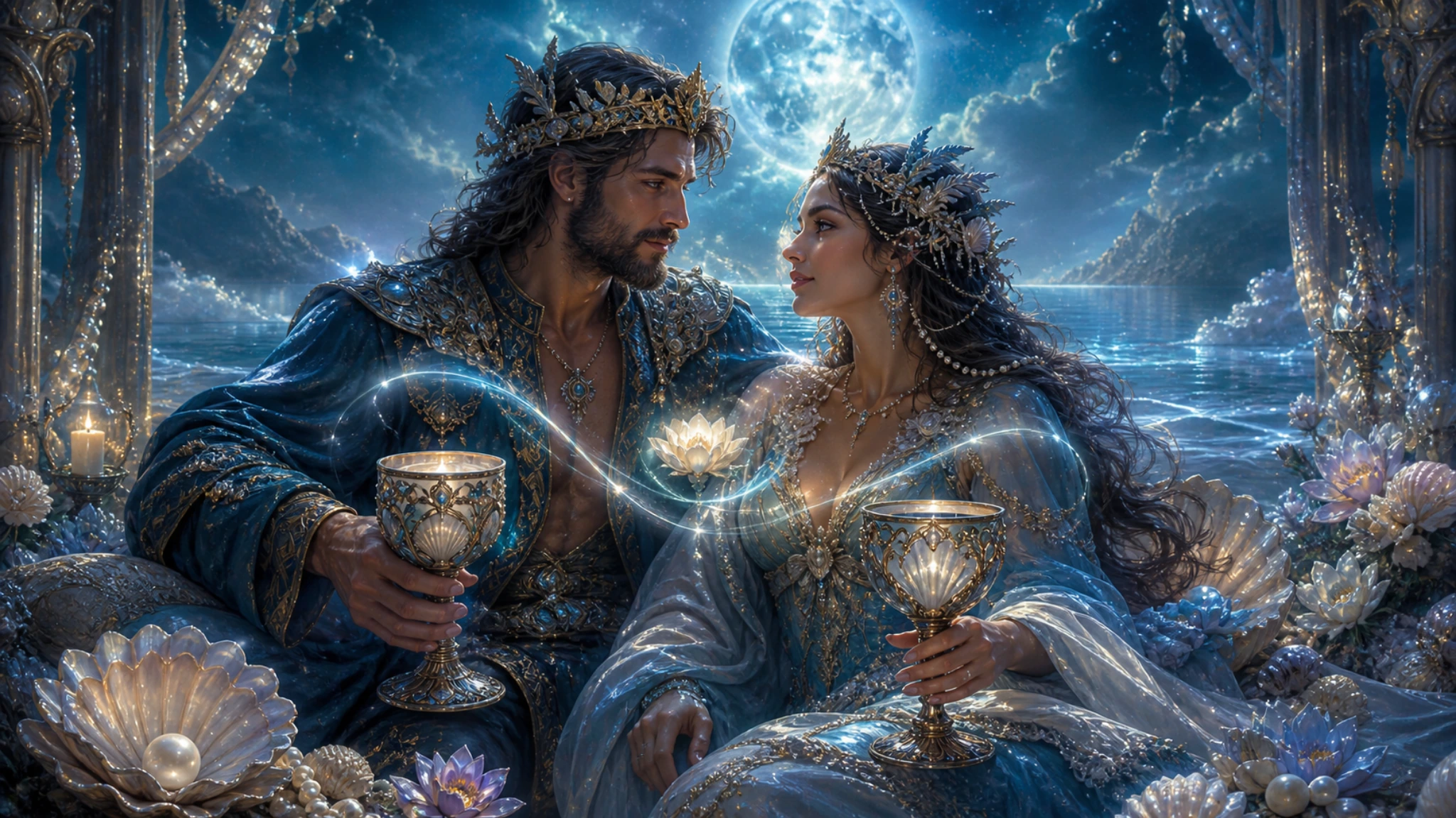 The Ultimate Soulmate Pair: King and Queen of Cups in a Love Reading