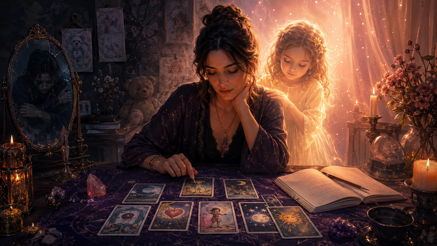 21 Shadow Work Tarot Prompts to Heal Your Inner Child Today