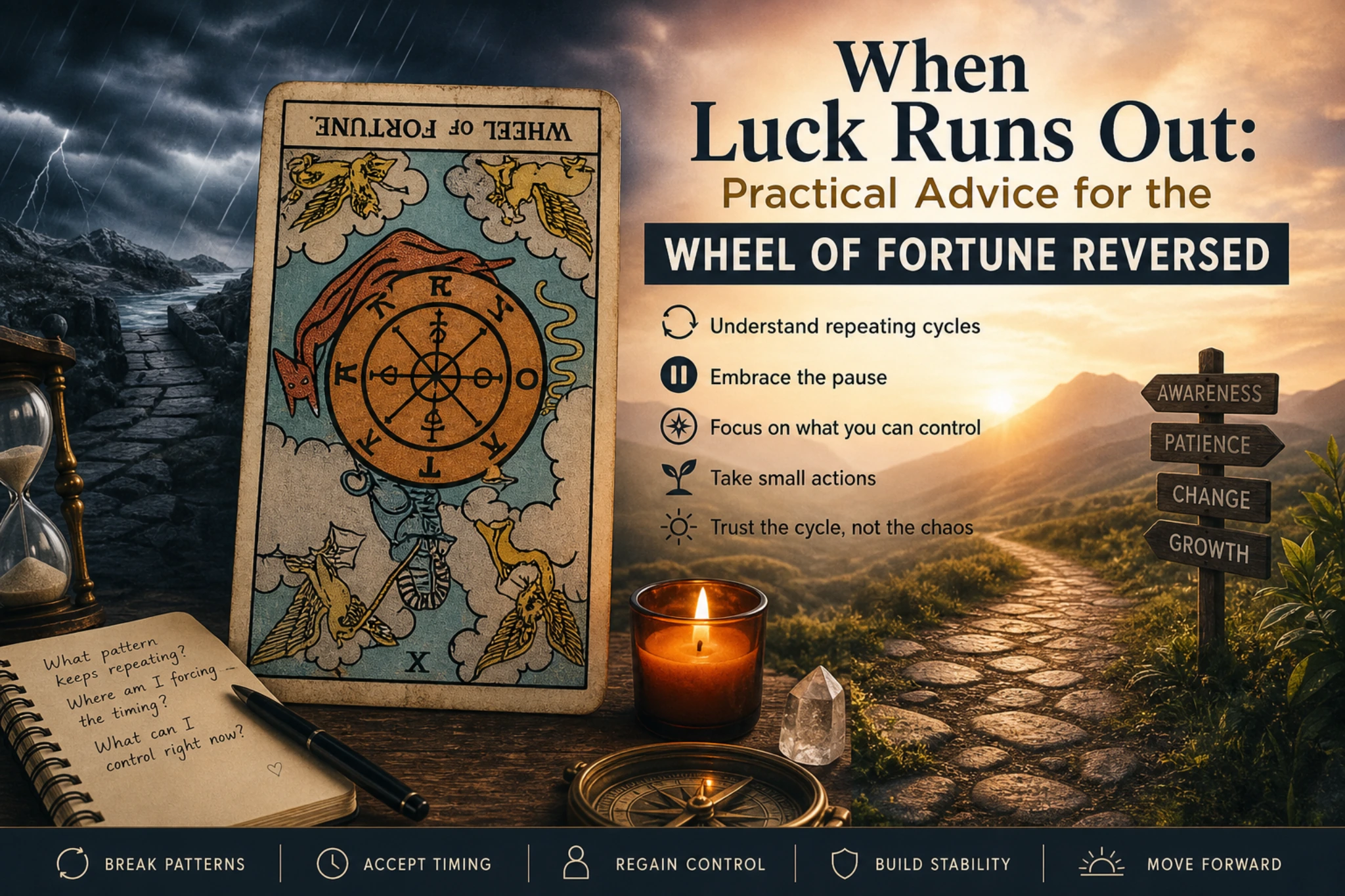 When Luck Runs Out: Practical Advice for the Wheel of Fortune Reversed