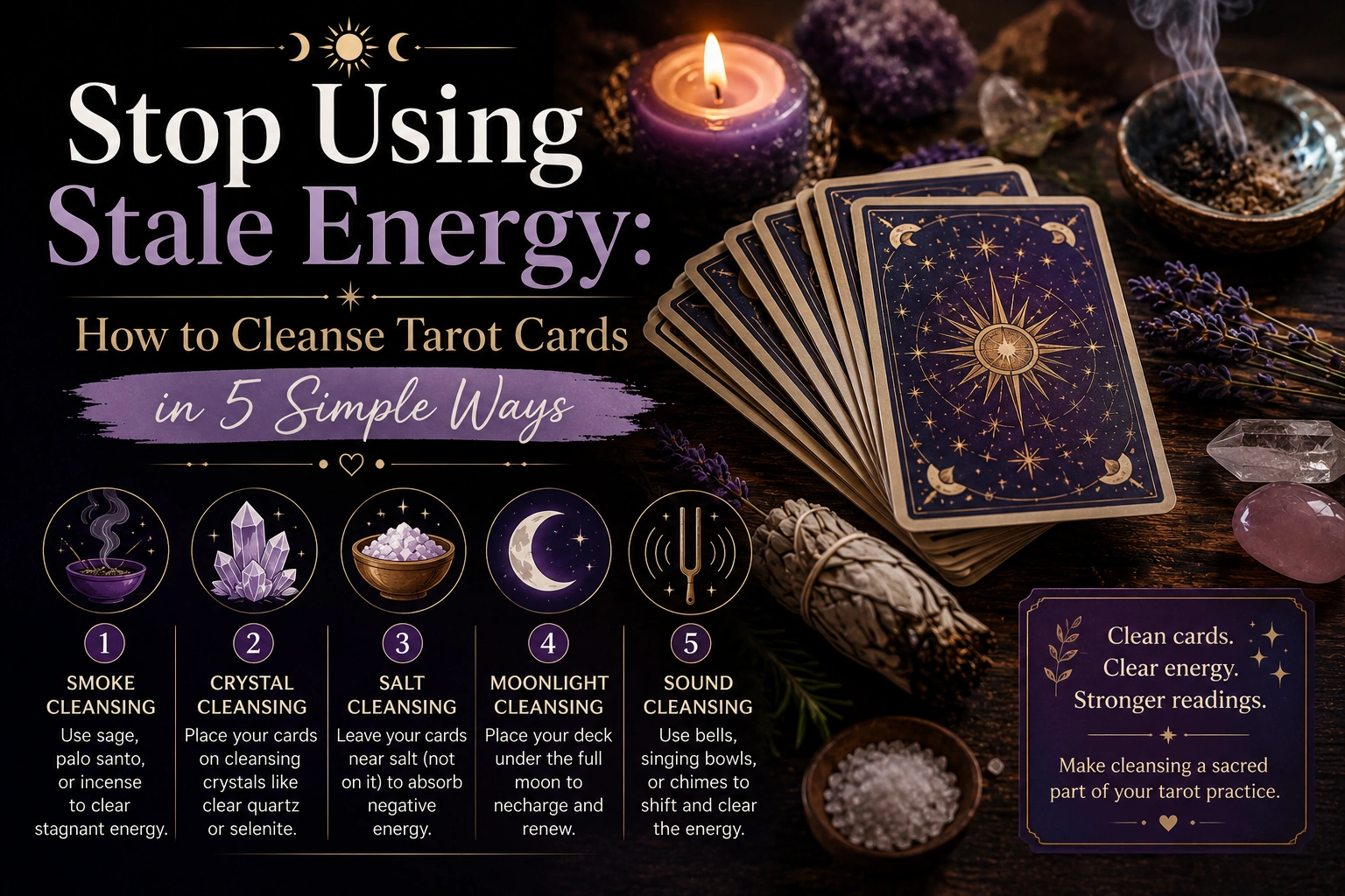 How to Cleanse Tarot Cards in 5 Simple Ways