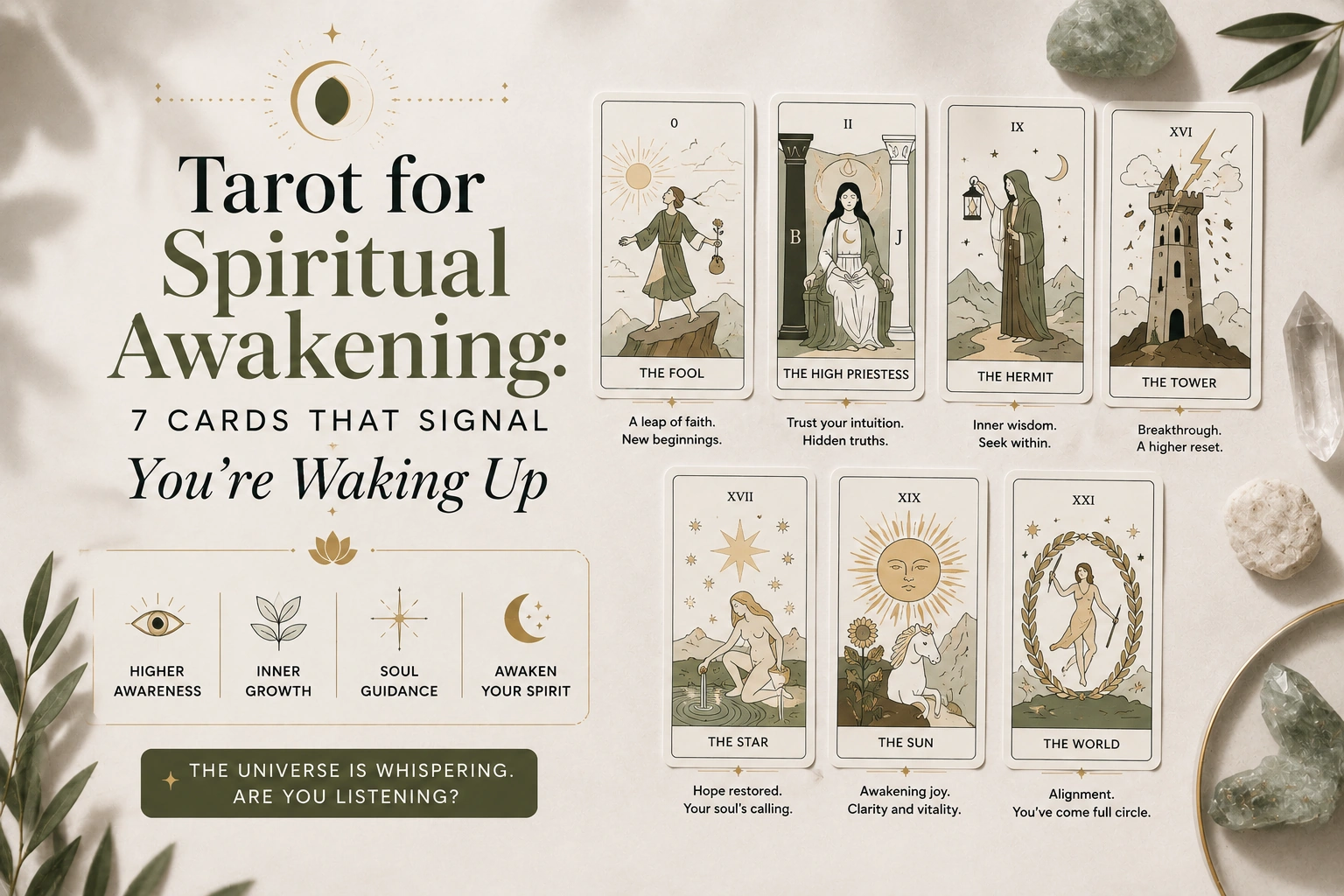 Tarot for Spiritual Awakening: 7 Cards That Signal You’re Waking Up