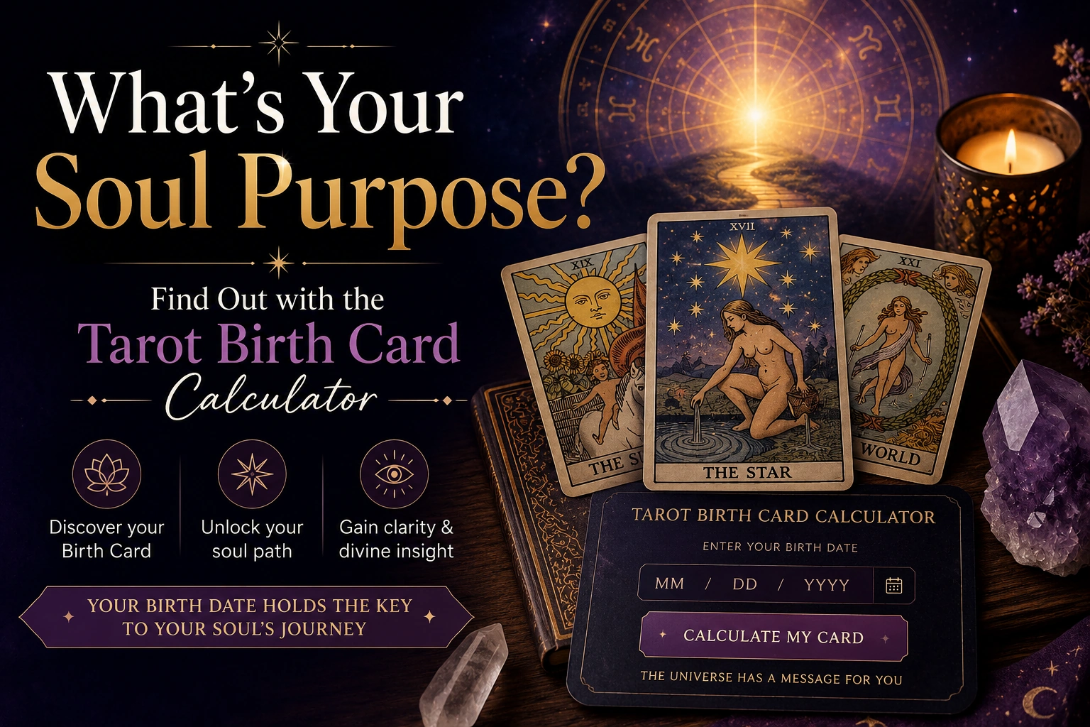 What’s Your Soul Purpose? Find Out with the Tarot Birth Card Calculator