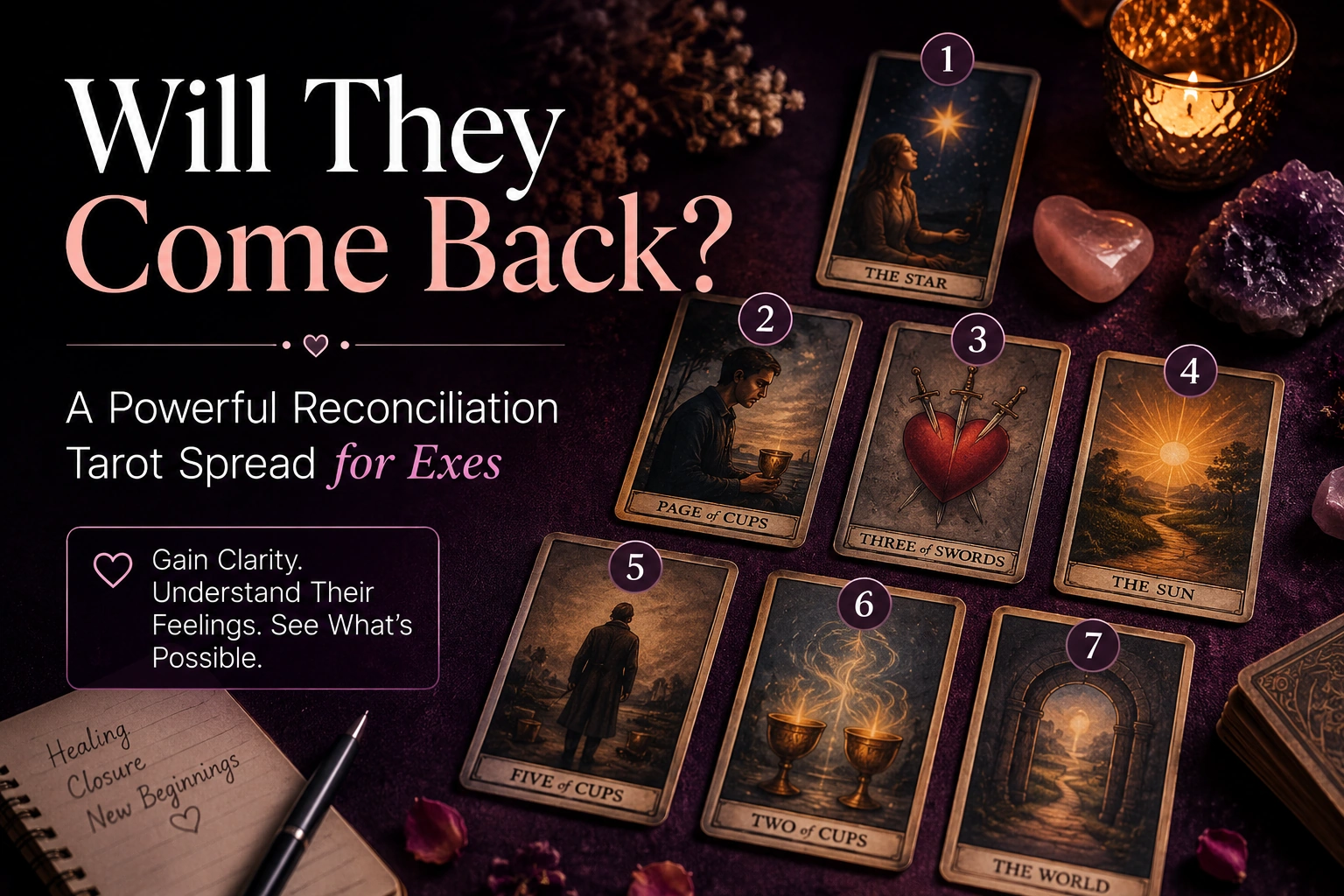 Will They Come Back? A Powerful Reconciliation Tarot Spread for Exes